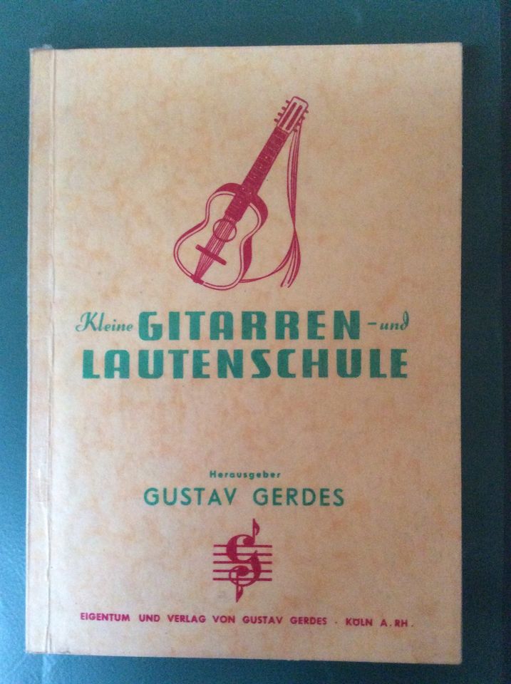 Kleine Gitarren - und Lautenschule Gustav Gerdes Buch Nr. 183 in Duderstadt