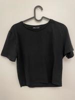 T-Shirt Zara L schwarz leicht cropped Bayern - Vaterstetten Vorschau