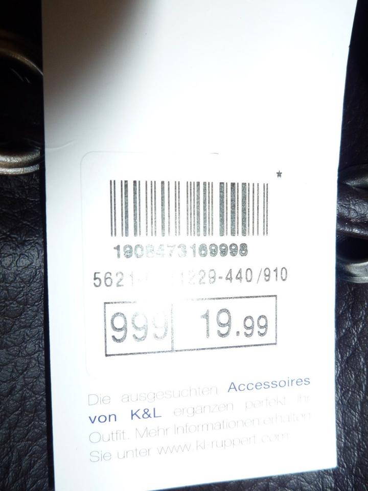 Handtasche / Beuteltasche mit Quaste, dunkelbraun, NEU m. Etikett in Nördlingen