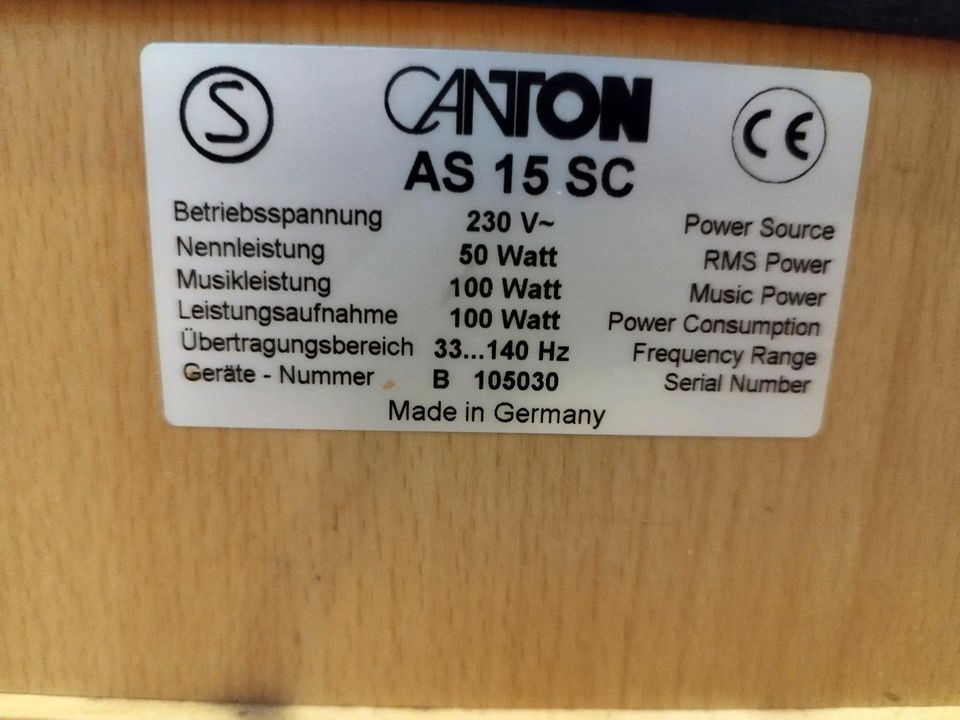 CANTON POWERED SUBWOOFER in Hamburg