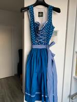 Baumwoll Dirndl NEU Größe 32 blau kariert Bayern - Bad Wörishofen Vorschau