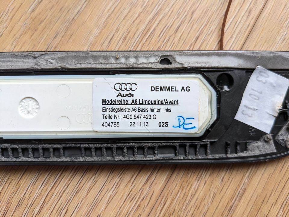 A6 C7 4G Einstiegsleiste hinten links beleuchtet 4G0947423G in Dresden