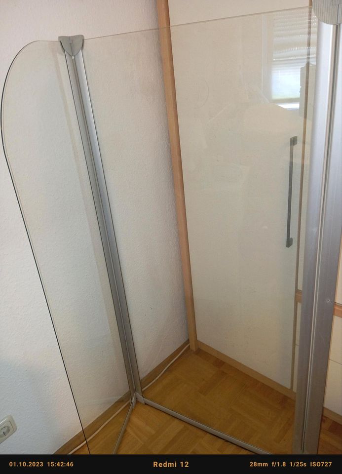 Aufsatz Duschwand mit Tür in Trier