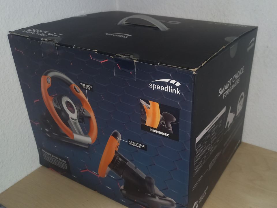 Speedlink Drift OZ Racing Wheel - Lenkrad mit Pedalen für PC in Mössingen