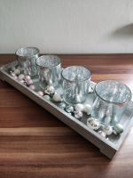 Teelichthalter - Set, Holzschale mit Teelichtgläsern und Glaskuge Föritztal - Schwärzdorf Vorschau