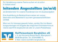 Bankkaufmann / Leitenden Angestellten (m/w/d) Baden-Württemberg - Berghülen Vorschau