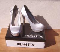 Jumex High Heels m. Plateau, silber, Gr. 38 - Neu u. ungetragen Niedersachsen - Zeven Vorschau