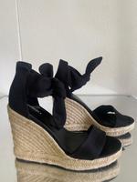 Wedges Espandrilles Sandalette, schwarz zum Knoten 39 Bayern - Starnberg Vorschau