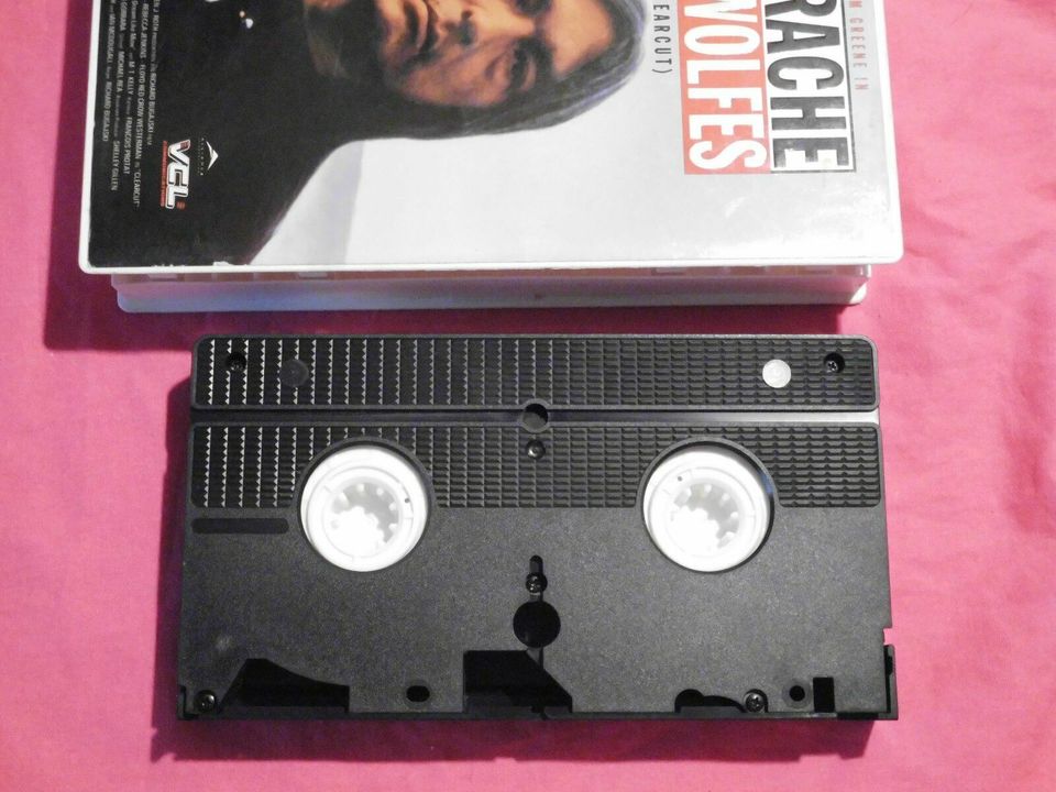 VHS video kassette , die rache des wolfes- clearcut , Film in Berlin