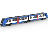 LEGO MOC Zug Bauanleitung Nahverkehrszug Bayerische Regionalbahn Baden-Württemberg - Brühl Vorschau