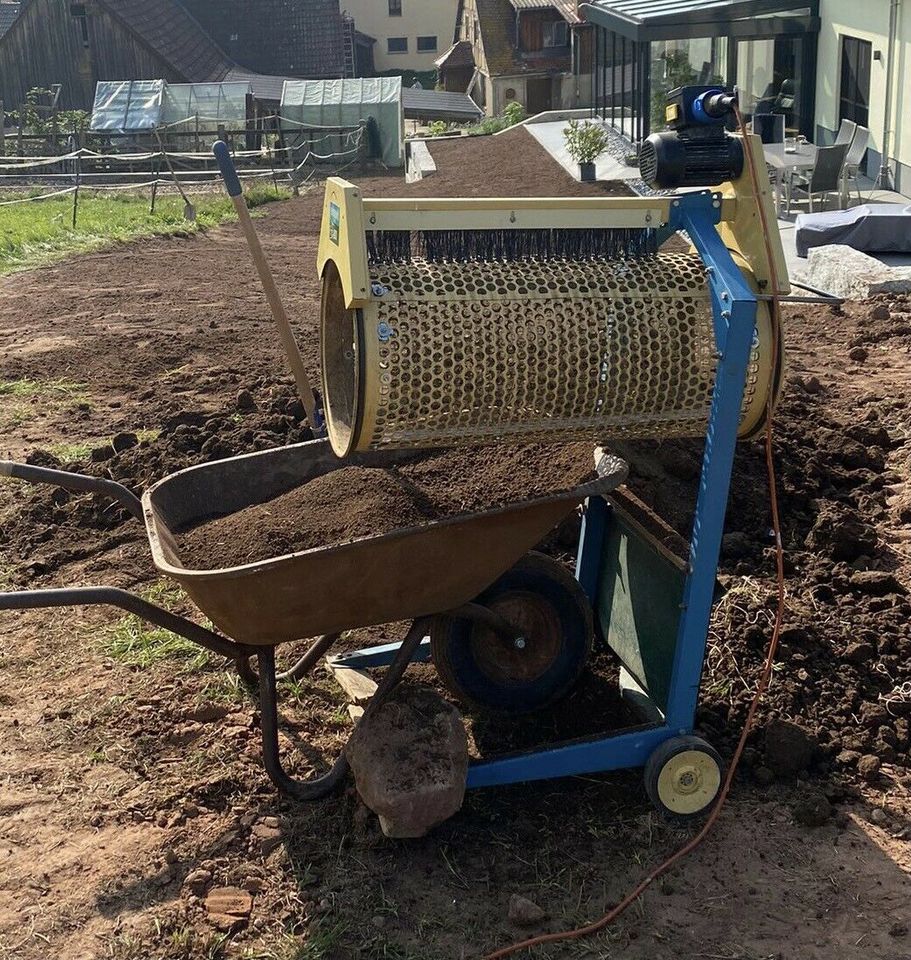 Gartensieb Rollsieb Siebtrommel Humussieb Scheppach RS 400 in Leutershausen