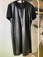 MarCCain - edles Designer Kleid in Lederoptik in Schwarz Brandenburg - Potsdam Vorschau