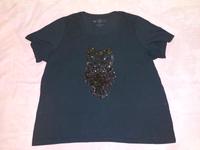 CANDA Shirt mit Eulen Applikation Gr. XL schwarz Hessen - Gelnhausen Vorschau
