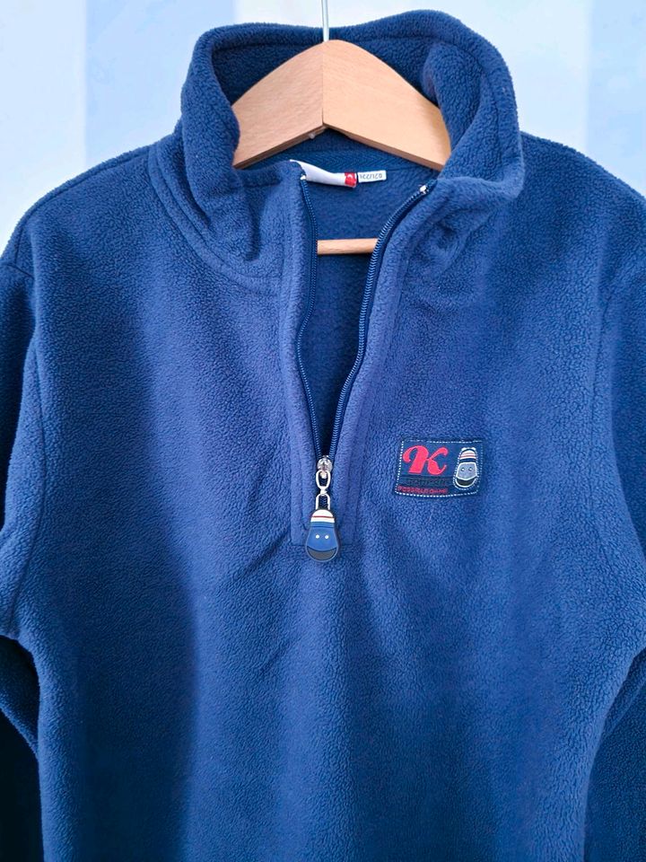 Pullover Fleece Fleecepullover Jungen blau Gr 122 in Marl