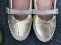 Tamaris Ballerina, Kombi Gold Veloursleder, Gr.38 Hessen - Schlangenbad Vorschau