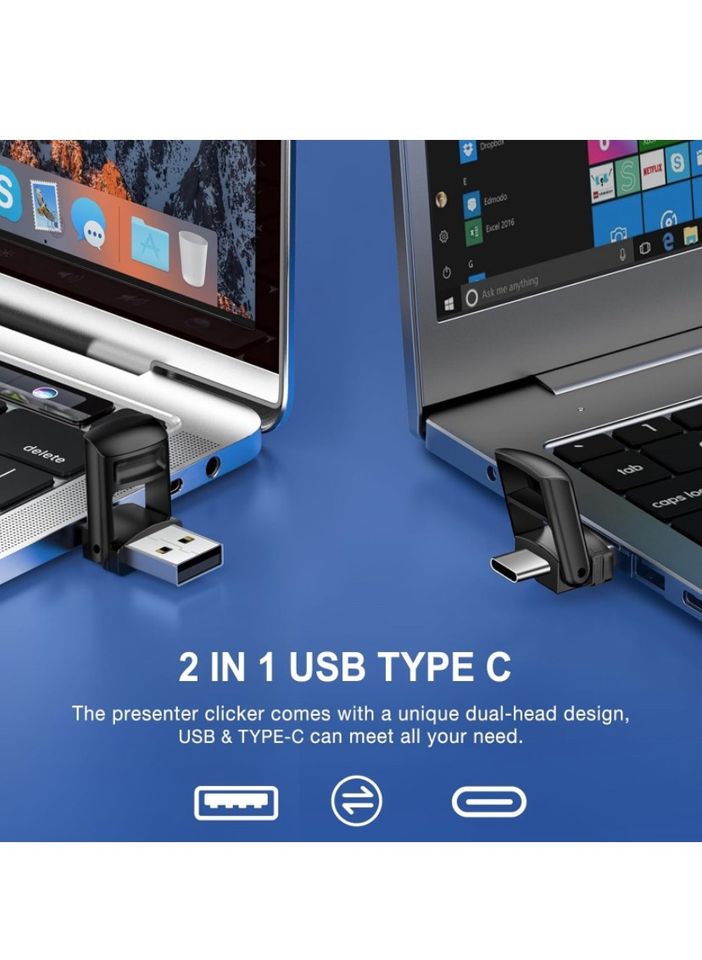 Maus USB C Presenter, 2.4 GHz Wireless Powerpoint Fernbedienung in Löbau