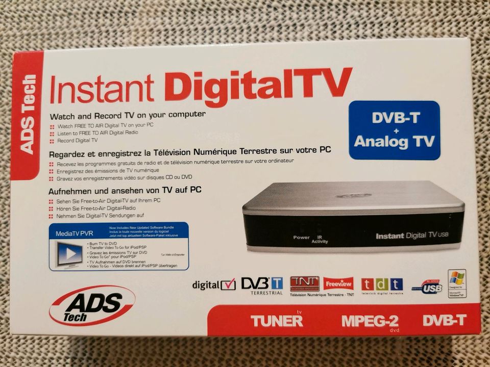 PC  Instant DIGITAL TV DVB-T + ANALOG TV PC TV in Müglitz
