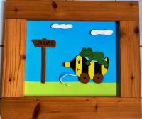 Großes Kinderzimmerbild *TIGERENTE+FROSCH* im Holzrahmen-51x44 cm Neustadt - Buntentor Vorschau