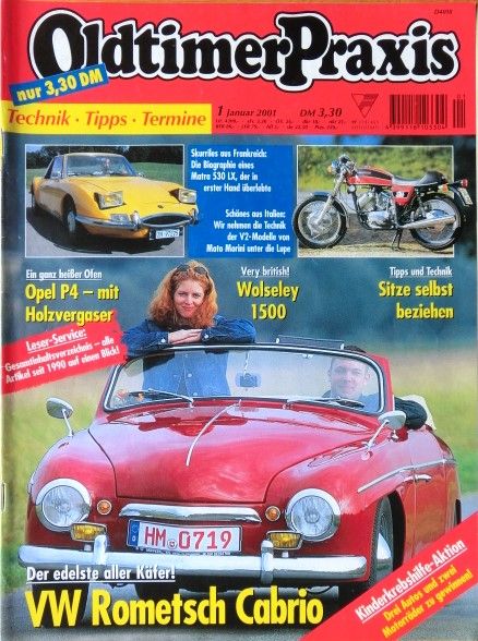 Oldtimer Praxis Moto Morini 3 1/2  Matra 530 LX  Wolseley1500 VW in Stolberg (Rhld)