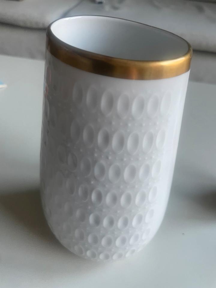 Vase Goldrand 60er Jahre Winterling Porzellan H&M Home Ikea in Berlin
