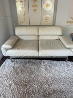 Rolf Benz 2-er Sofa / Couch Leder creme/beige Baden-Württemberg - Tamm Vorschau