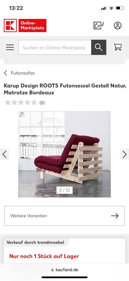 Schlafsofa Roots Karup, 90cm in Löbau