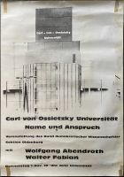 Politisches Plakat Veranstaltung Carl-von Ossietzky Uni Oldenburg Niedersachsen - Springe Vorschau