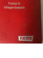 Fahr Schlepper 1965 Ersatzteilliste/Preisliste Aachen - Aachen-Richterich Vorschau