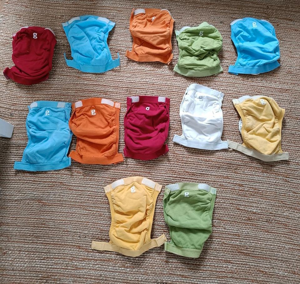 12 xG nappies g diaper wiederverwendbare windeln gr. S bis 7 kg in Nortrup