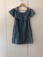 JCrew Sommerkleid J. Crew blau weiß gestreift XS schulterfrei Düsseldorf - Benrath Vorschau