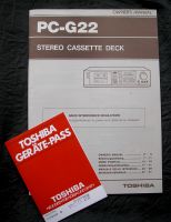 Toshiba Tapedeck PC-G22 Bedienungsanleitung Wuppertal - Ronsdorf Vorschau