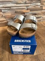 Birkenstock Arizona BS schmale Weite Damen Kids Gr 40 Silber Hessen - Otzberg Vorschau