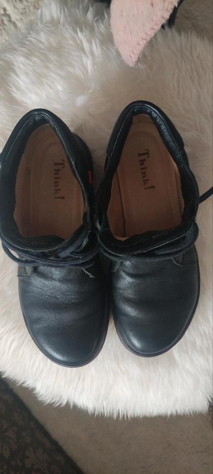 Think hochwertige bequeme Boots Ankle schwarz Leder 38,5 in Itzehoe