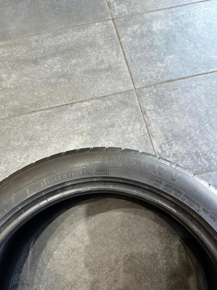 4X SOMMERREIFEN 215/45 R17 87V CONTINENTAL 2014 5MM in Gelsenkirchen