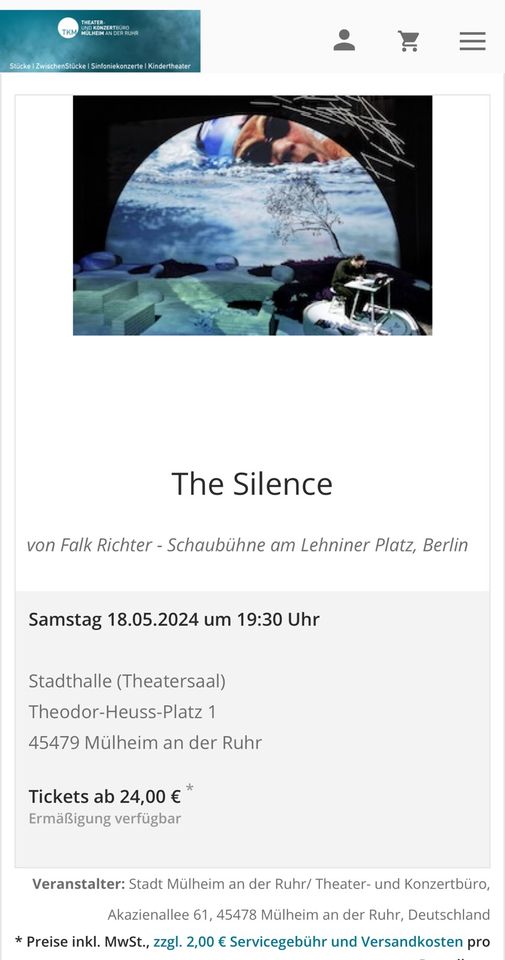 The Silence - 49. Mühlheimer Theatertage in Berlin