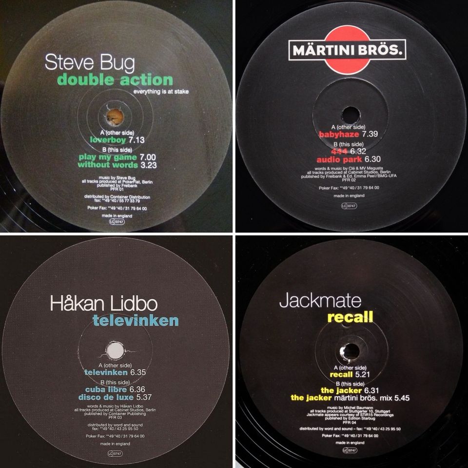 ❌Poker Flat Recordings PAKET❌Steve Bug❌TechDeepHouse❌22x12“❌ in Graben (Lechfeld)