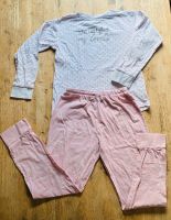 Pyjama Schlafanzug rosa weiß 158/164 XS Baumwolle Hessen - Neu-Anspach Vorschau