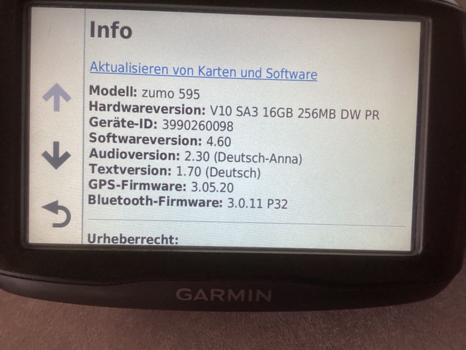 Garmin Zumo 595 in Oberkirch