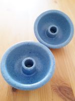 2 Kerzenhalter für Stabkerzen aus Keramik Hellblau aus Dänemark Berlin - Neukölln Vorschau