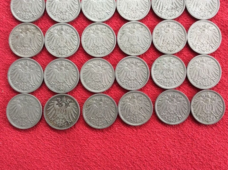 Konvolut von 42 Münzen 10 Pfennig Deutsches Reich 1910-1915 #4 in Greiz