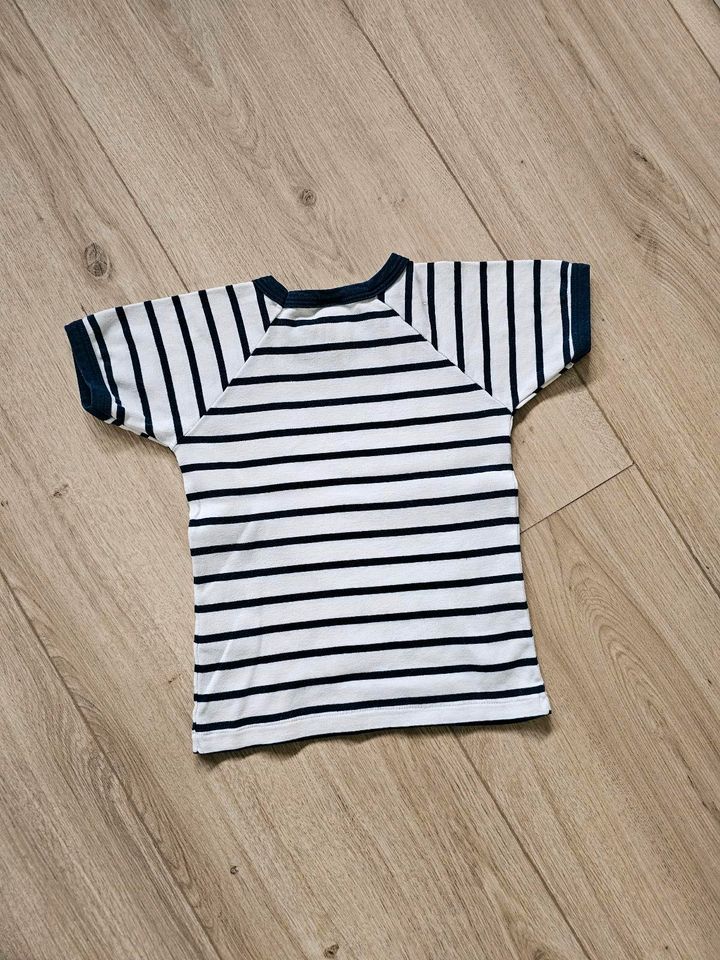 ⭐️ PETIT BATEAU T-Shirt Gr. 94 92 Maritim ⭐️ in Porta Westfalica