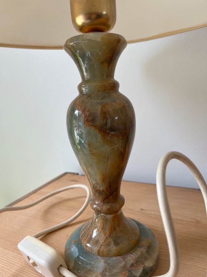 Lampe Tischleuchte Onyx Marmor 60er 70er Vintage sehr schön in Rottweil