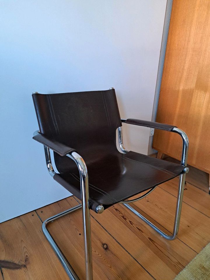 Matteo Grassi Thonet Stam Breuer Visitor Chair braunes Leder in Berlin