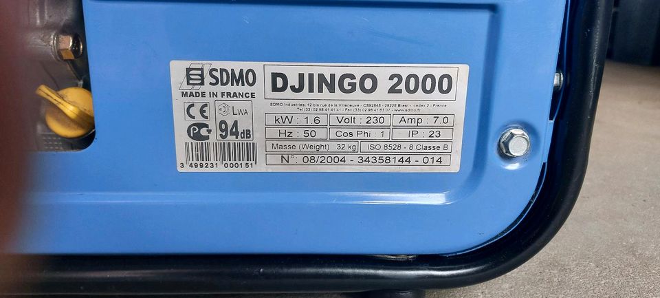 SDMO Stromagregat 230 Volt 1,6 kW im Sehr guten Zustand in Haltern am See