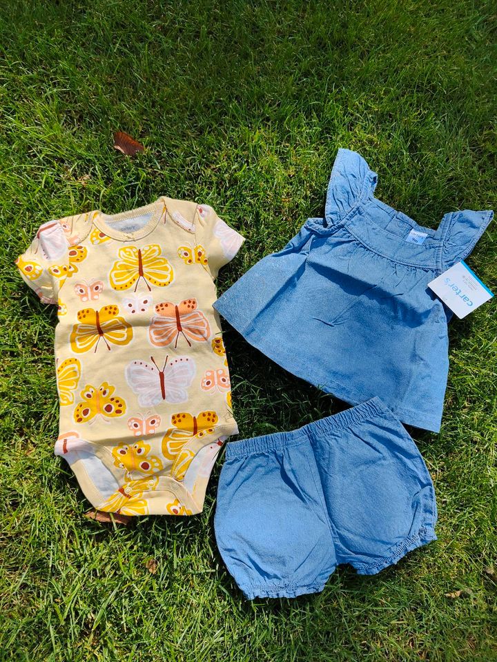 Süßes Carters Sommer Set Body kurze Hose Shirt Gr. 9 Monate 74 80 in Wiesbaden