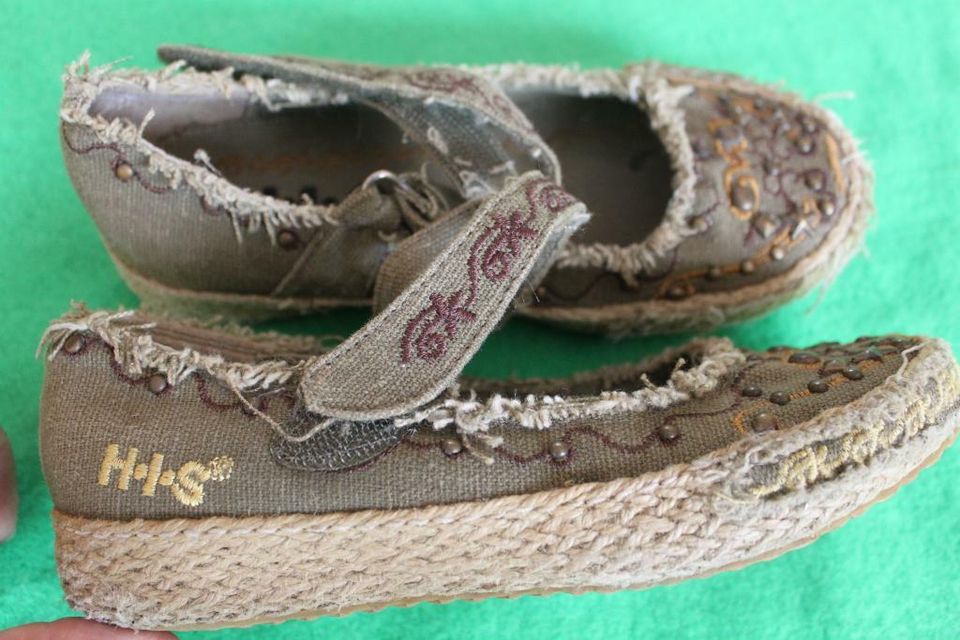 H.I.S. Leinenballerinas,Espandrilles in khaki Größe 30/31 in Vechelde