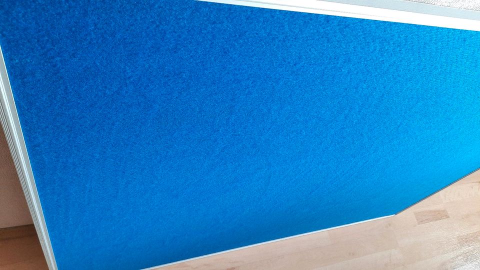 NEU Tafel Board Filztafel Pinntafel Pinnboard 1200x900 mm blau in Ostfildern