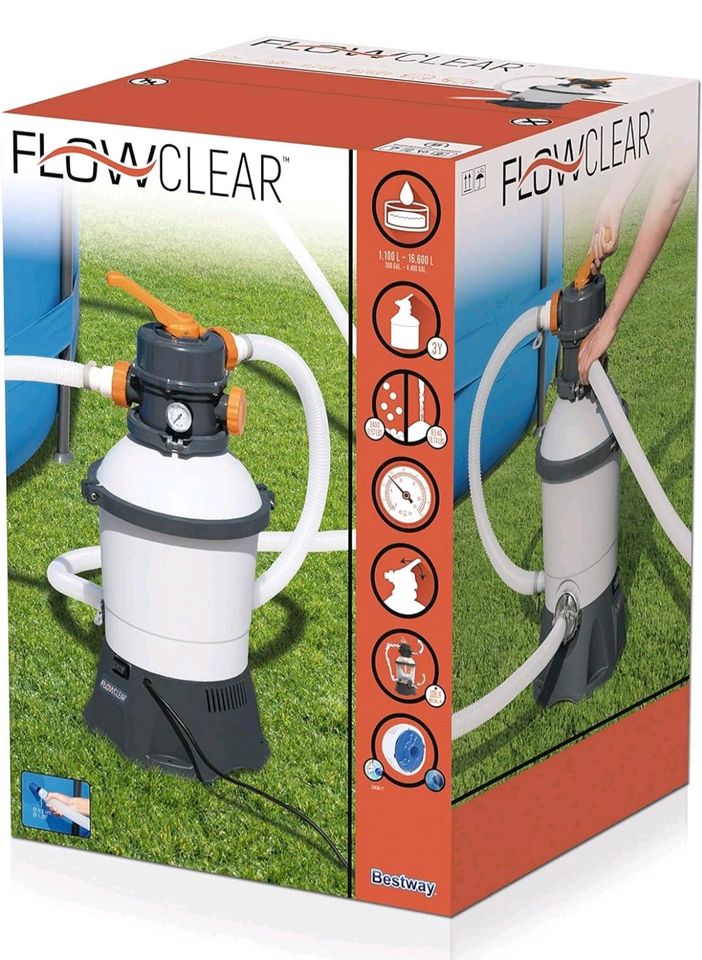 Bestway Flowclear™ Sandfilteranlage 3.028 l/h, Grau in Heilbronn