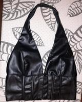 ❤ Bershka Cropped Top Leder Neckholder Gr. S ❤ schwarz neuwertig Bayern - Kümmersbruck Vorschau