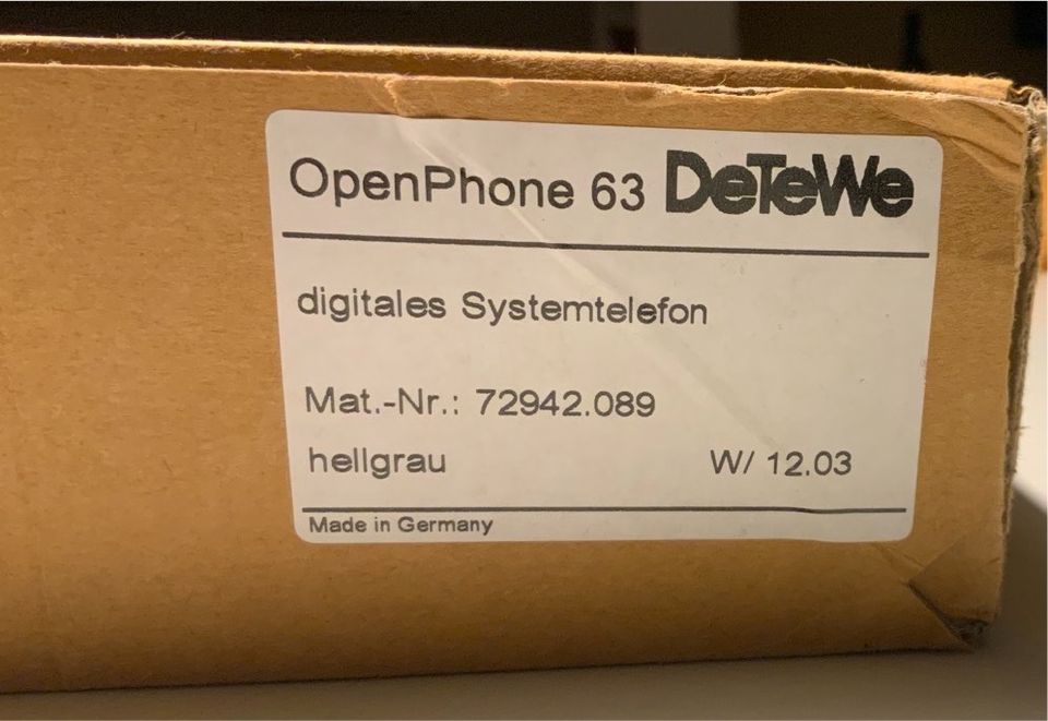 OpenPhone 63 DeTeWe / Mitel, NEU und OVP in Lorsch